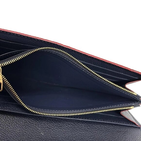 LOUIS VUITTON Portefeuille Sara Marine Rouge Monogram Empreinte - 360-071525 - Picture 4 of 5